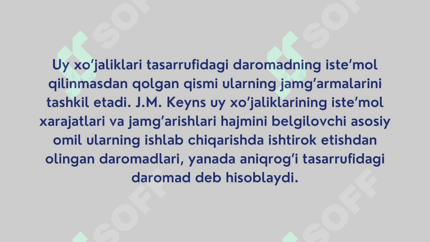 ISTE’MOL VA JAMĢARISHGA ÒRTACHA HAMDA CHEGARALANGAN MOYILLIK 3