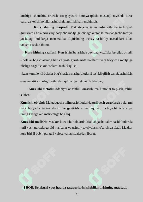 Maktabgacha talim tashkilotlarida turli yosh guruxlarda bolalarni vaqt bo’yicha mo'ljalga olishga o'rgatish 4