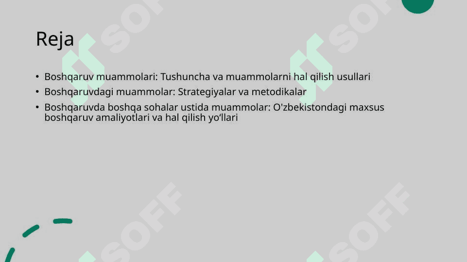 Boshqaruv muammolari va ularni hal qilish yo‘llari 2