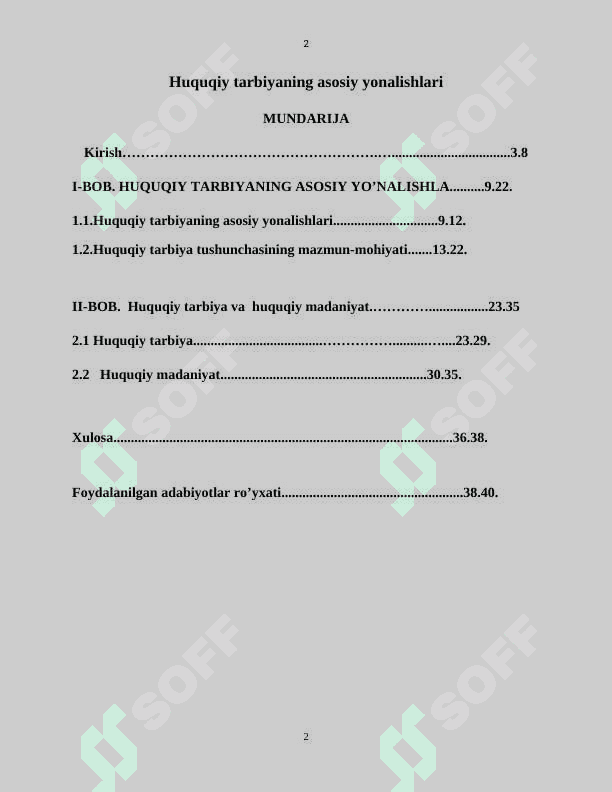 Huquqiy tarbiyaning asosiy yonalishlari 2