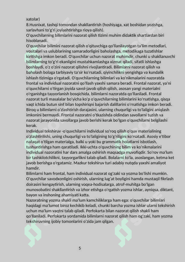 Unli tovushlarni oʻrganish jarayonida oʻquvchilarda imloviy savodxonlikni shakllantirish 4