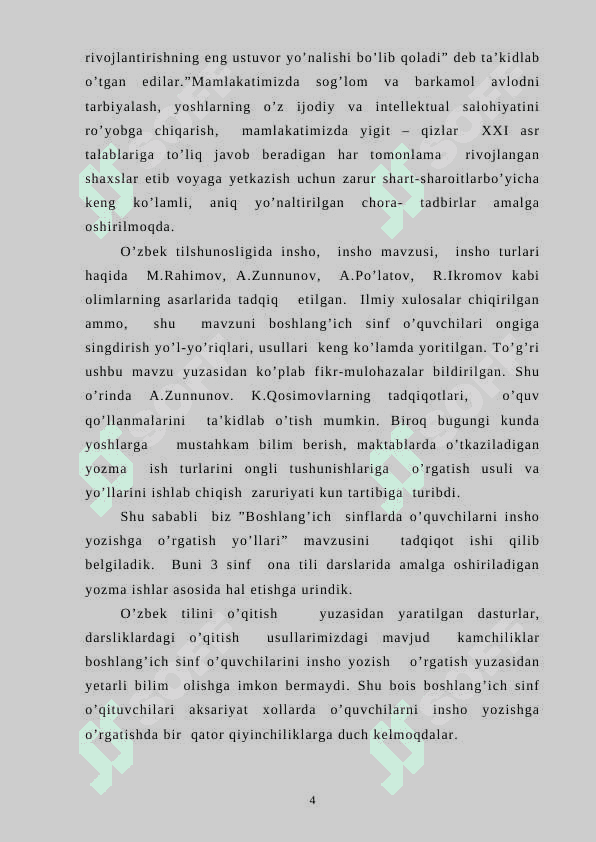 Boshlangʻich sinfda insho yozishga oʻrgatish 3