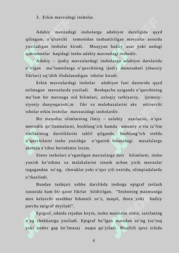 Boshlangʻich sinflarda "Sifat"mavzusini oʻrgatish metodikasi 5