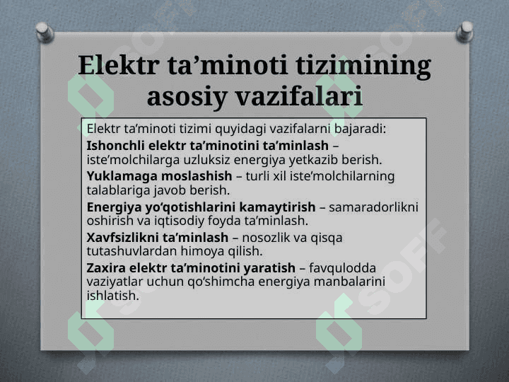 Elektr taminoti tizimi montaji va ishlatish ppt 3