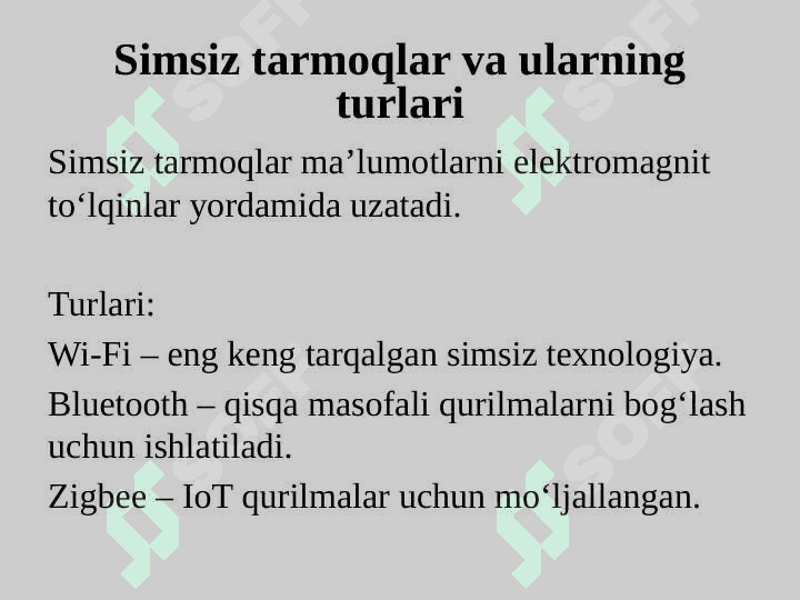 Lokal tarmoq va ularning qurilish usullari 6
