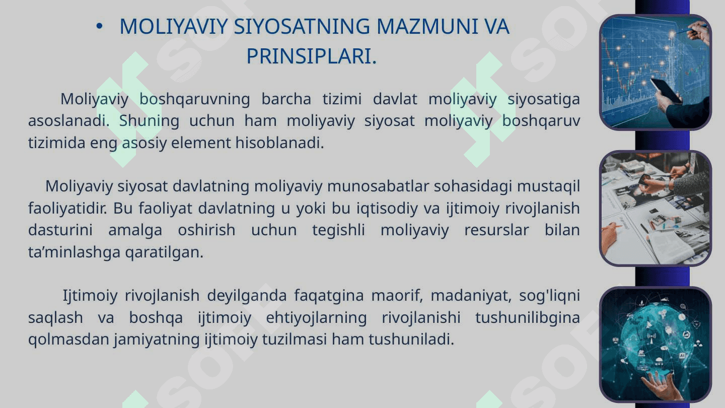 MOLIYA SIYOSATI 3