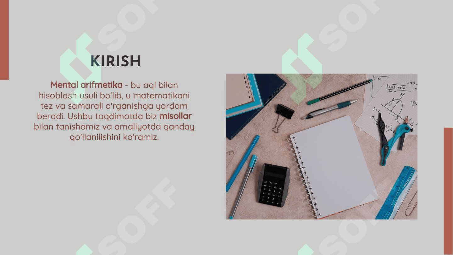 MENTAL ARIFMETIKA: MISOLLAR BILAN TANISHUV VA AMALIYOT 2