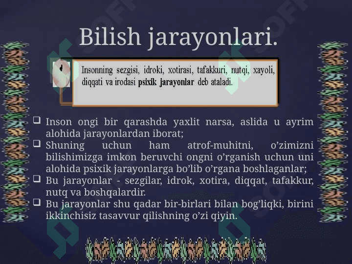 KASBIY FAOLIYATDA BILISH JARAYONLARI. 3