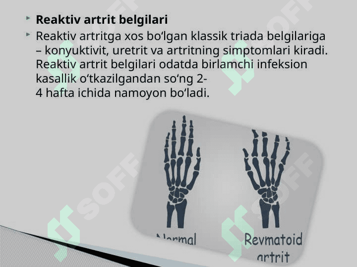 REAKTIV ARTRITLAR 6