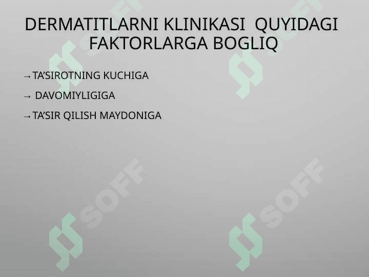 DERMATITLAR, ALLERGIK DERMATIT, EKZEMA 4