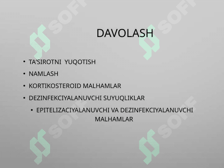 DERMATITLAR, ALLERGIK DERMATIT, EKZEMA 7