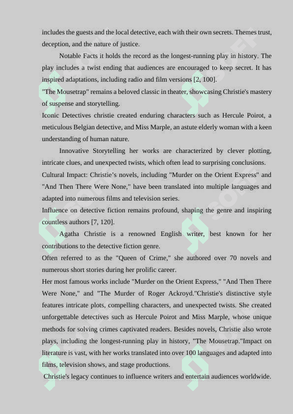 THE MOUSETRAP” BY AGATHA CHRISTY 6