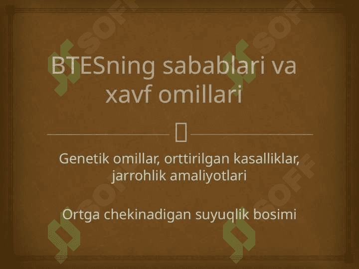 Bo`sh turk egari sindromi 3