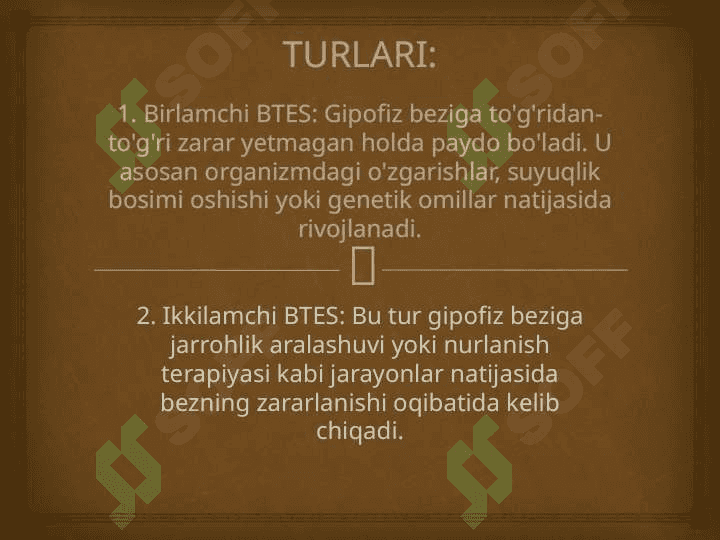 Bo`sh turk egari sindromi 4