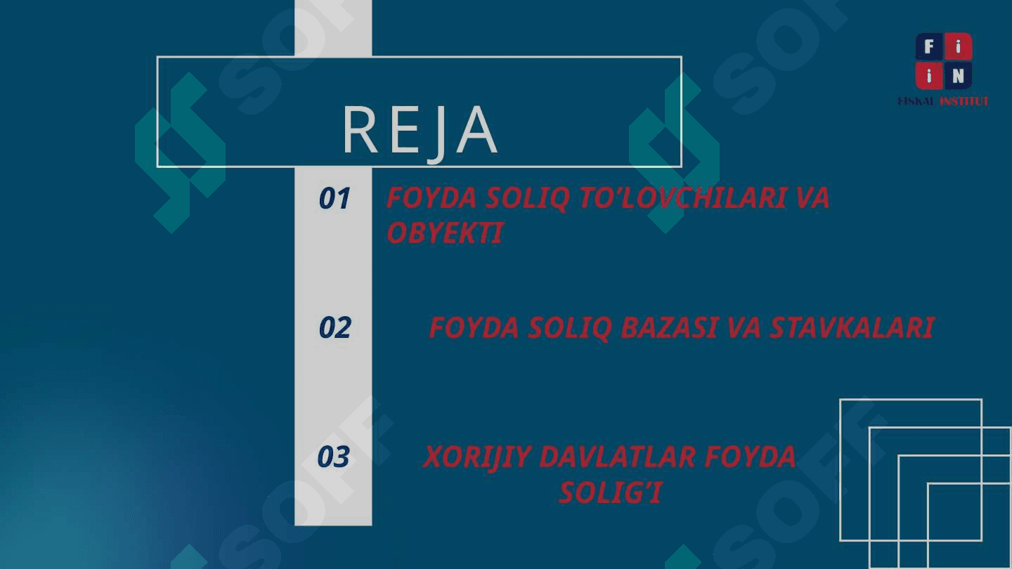 MAVZU: O’ZBEKISTONDA FOYDANI SOLIQQA TORTISHNING O’ZIGA XOS XUSUSIYATLARI 2