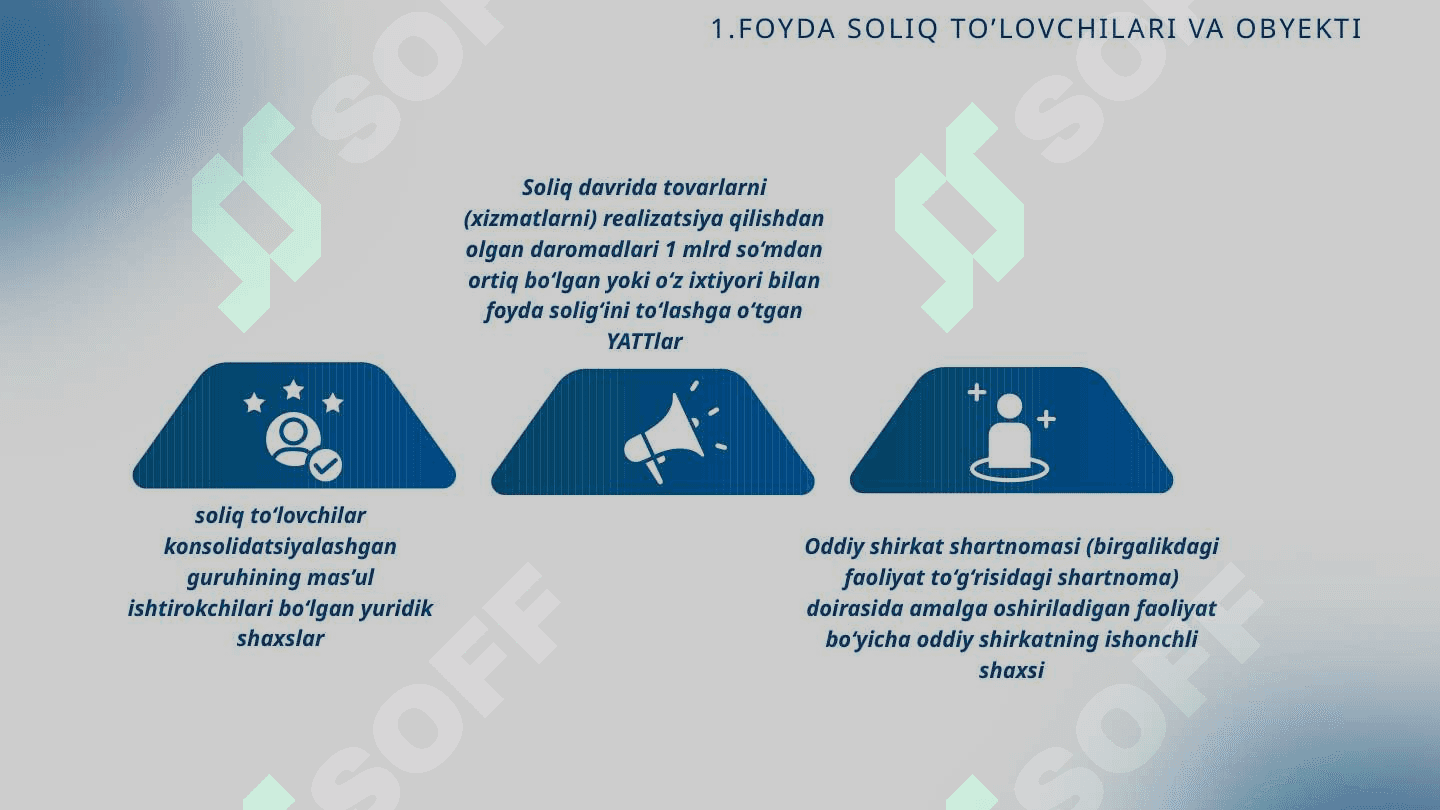 MAVZU: O’ZBEKISTONDA FOYDANI SOLIQQA TORTISHNING O’ZIGA XOS XUSUSIYATLARI 4