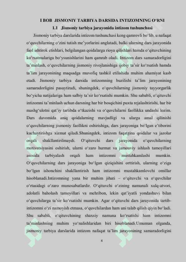 Jismoniy tarbiya darslarida  intizom va boshqaruv texnikasi 4