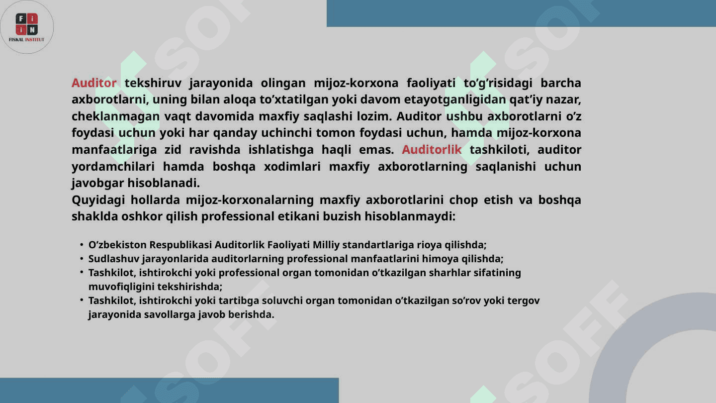 ISHONCH BILDIRISH XIZMATLARI KELISHUVLARI VA AXLOQ KODEKSI 3