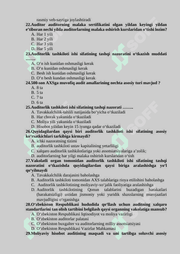 AUDIT FANIDAN TEST 5