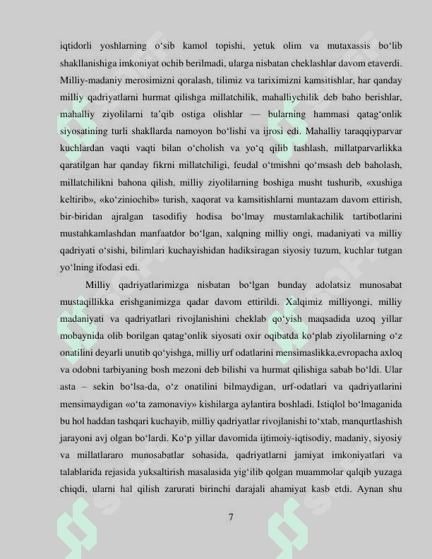 Milliy ma'naviyatimizni tiklashga ilk harakat 7