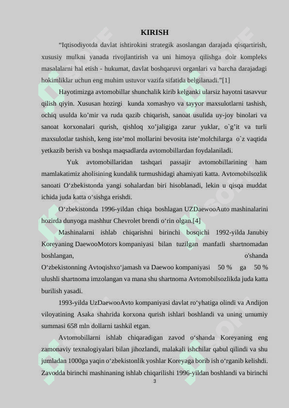 “O`zbekistonda avtomobilsozlik sanoatining istiqbollari” 3