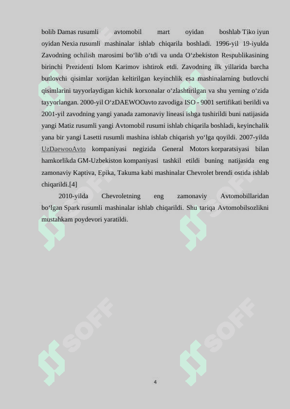 “O`zbekistonda avtomobilsozlik sanoatining istiqbollari” 4
