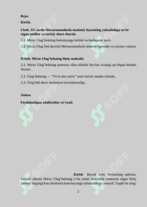 “TARIXI ARBA ULUS” ASARI TARIXIY MANBA SIFATIDA 2