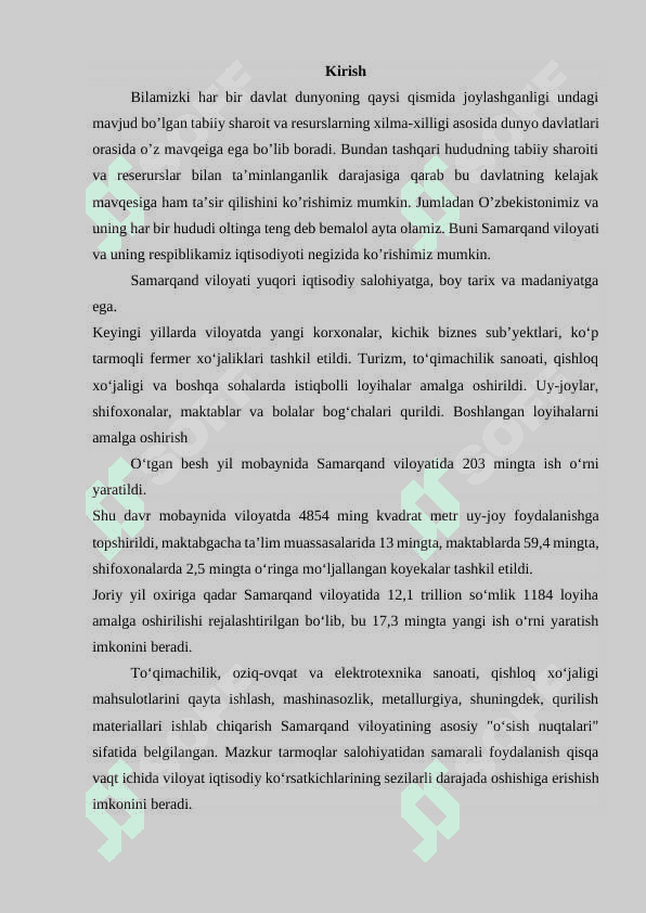 SAMARQAND VILOYATINING IQTISODIY -GEOGRAFIK TAVSIF 3
