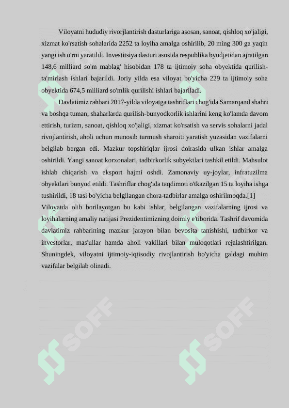 SAMARQAND VILOYATINING IQTISODIY -GEOGRAFIK TAVSIF 5