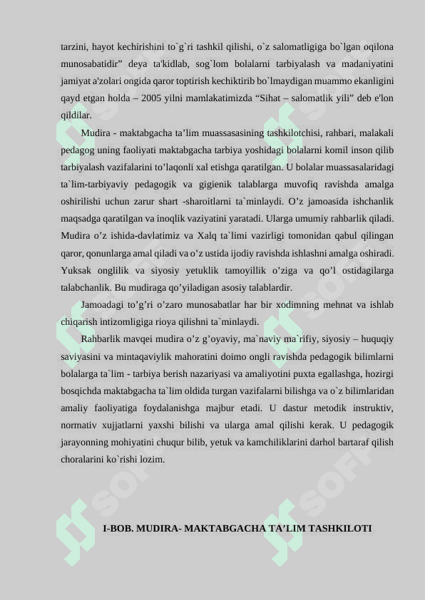 DIREKTOR- MAKTABGACHA TA’LIM TASHKILOTI RAXBARI 3