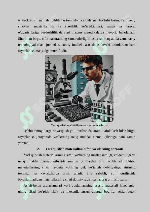 Tayyor mahsulot sifatini nazorat qilish va qabul qilib olish 3