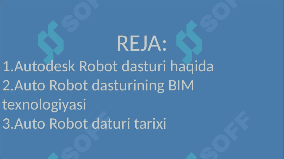 autodesk robot dasturining BIM texnologiya 2