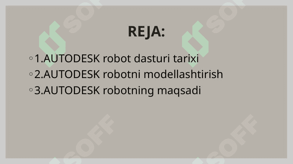 autodesk robot dasturining maqsad va vazifalari 2
