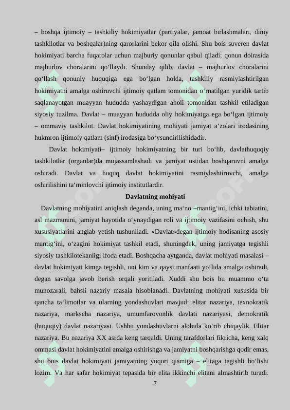 DAVLAT TUSHUNCHASI VA BELGILARI 7