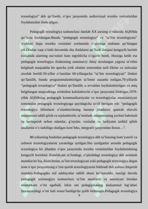 I bob.  Boshlang’ich sinf o’quvchilariga arifmetik amallarni o’rgatishda pedagogik texnologiyalardan foydalanishning nazariy va metodik asoslari	6 8