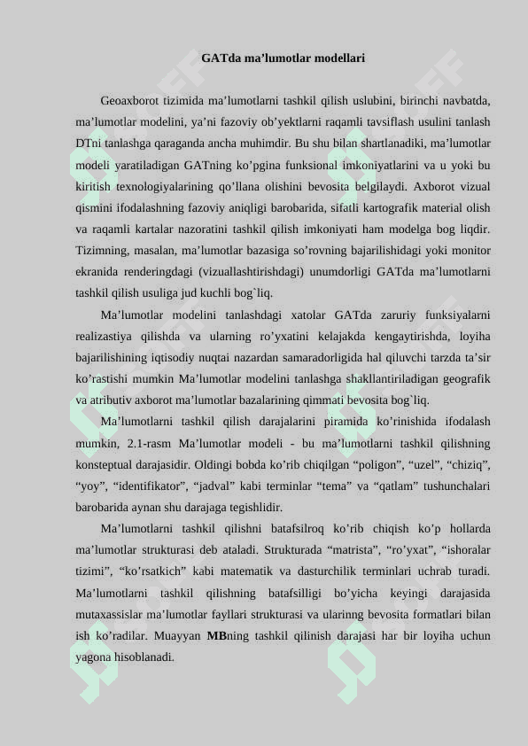 Gat da tahliliy masalalarni yechish R 2