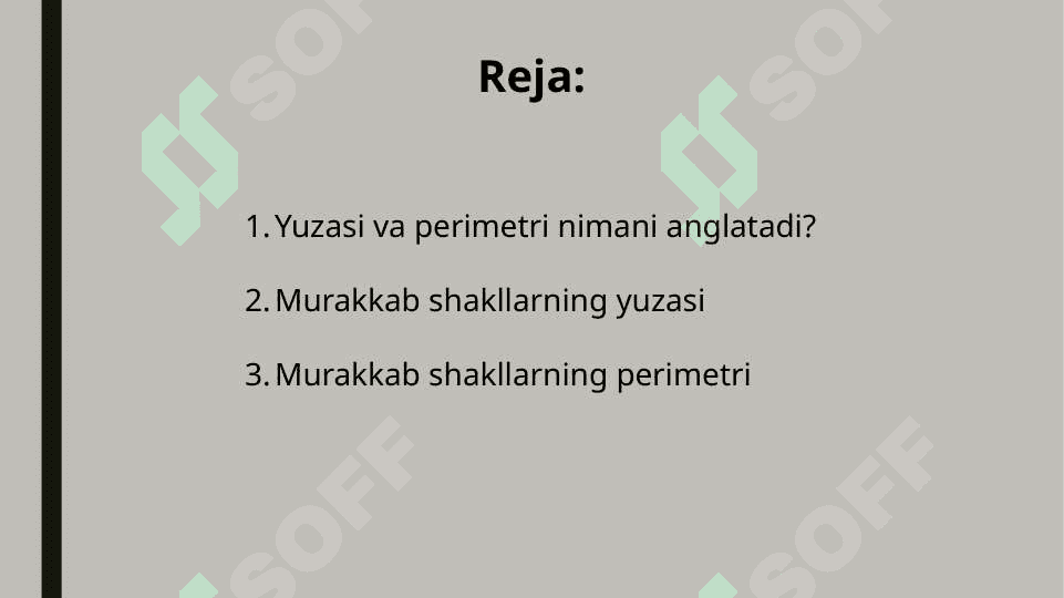 MURAKKAB YUZA VA PERIMETR 2