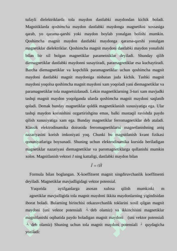O’zgarmas magnit maydon 4