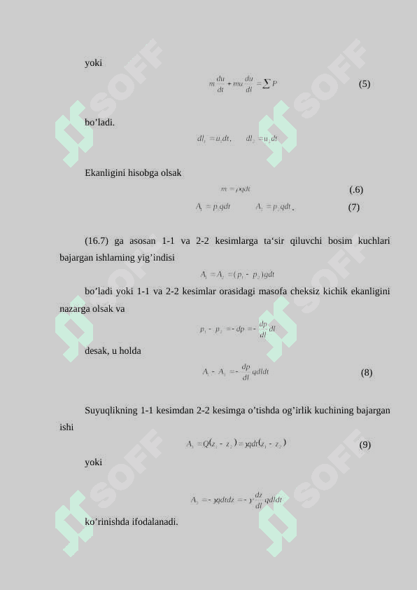Suyuqliklarning bеqaror harakati 3
