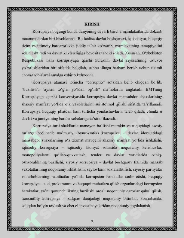 Korrupsiya Ozbekiston Respublikasi davlat xavfsizliga taxdid sifatida 3
