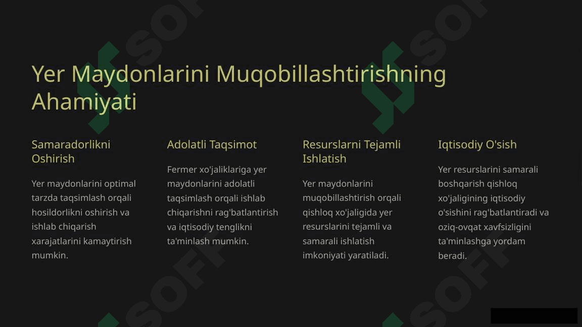 Qishloq xo’jaligida fermer xo’jaliklarini yer maydonlari hajmini muqobillashtirish natijalari tahlili 3
