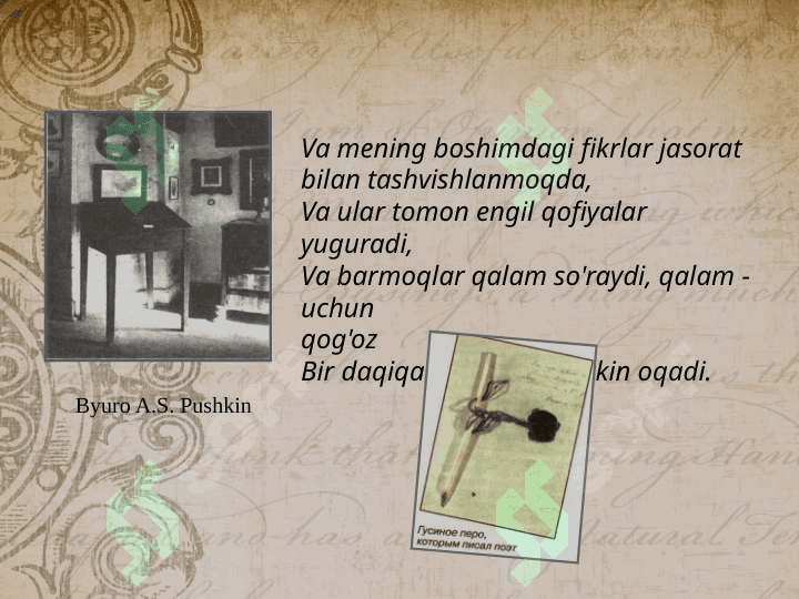 A. S. Pushkinni xotirlash kuni 8