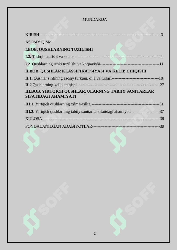 Yirtqich qushlar, ularning tabiiy sanitarlar sifatidagi ahamiyati 2