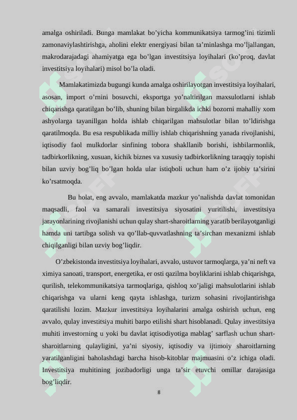 Moliyalashning qisqa muddatli manbalarini boshqarish 8