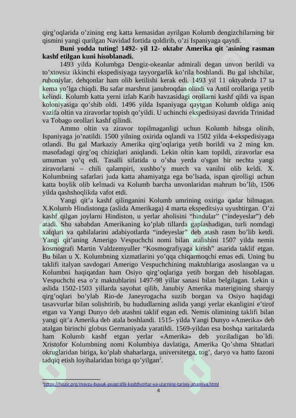 Buyuk geografik kashfiyotlar va ularning ahamiyati 4