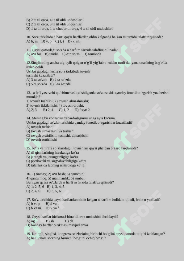 FONETIKA (Test) 2