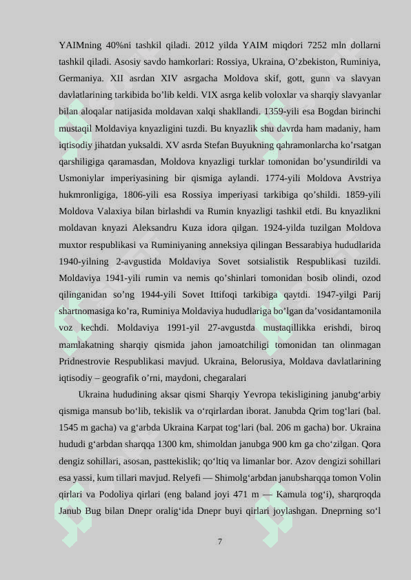 Ukraina, Belarus va Moldova geografik va madaniy merosni rivojlantirdilar 7