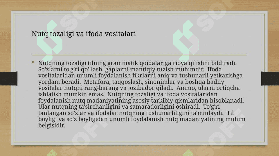 Nutq madaniyatini egallashga qo'yiladigan talablar 4