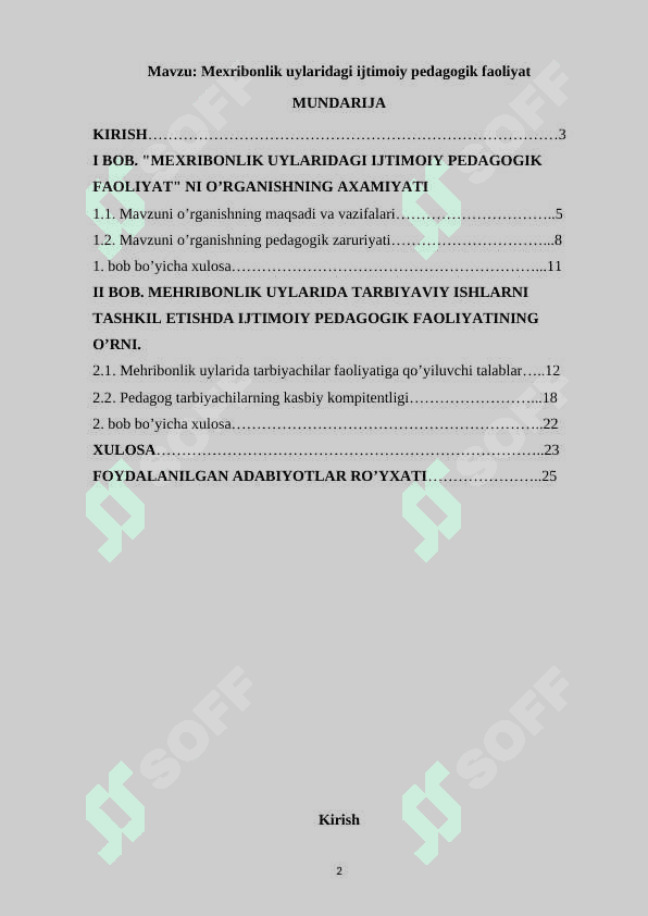 Mexribonlik uylaridagi ijtimoiy pedagogik faoliyat 2