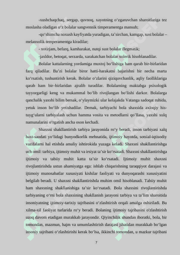 MAKTABGACHA YOSHDAGI BOLALAR BILAN TASHKIL ETILADIGAN IJTIMOIY-PEDAGOGIK FAOLIYAT 7
